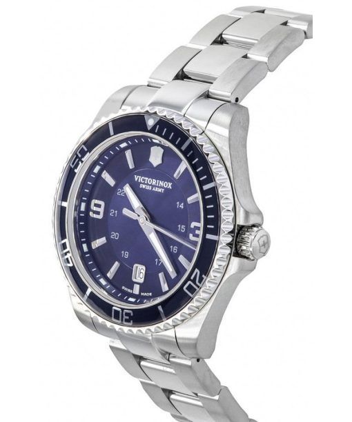 ビクトリノックス スイス アーミー マーベリック ラージ ステンレススチール ブルー ダイヤル クォーツ 242007 100M メンズ腕時計