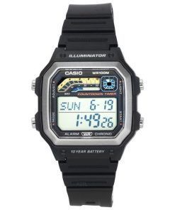 カシオ スタンダード デジタル ブラック 樹脂ストラップ クォーツ WS-1600H-1A 100M メンズ腕時計