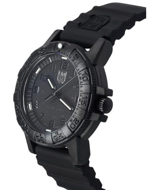 ルミノックス レザーバック SEA タートル シリコン ストラップ ブラック ダイヤル クォーツ XS.0301.BO.L 100M メンズ腕時計