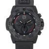 ルミノックス ネイビー シール クロノグラフ ラバーストラップ ブラック ダイヤル クォーツ ダイバーズ XS.3581.SIS 200M メンズ腕時計