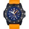 ルミノックス ネイビー シール オレンジ ラバー ストラップ ブルー ダイヤル クォーツ ダイバーズ XS.3603 200M メンズ腕時計