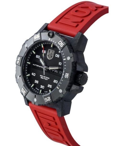 ルミノックス マスター カーボン シール ラバー ストラップ ブラック ダイヤル 自動ダイバー XS.3875 200M メンズ腕時計