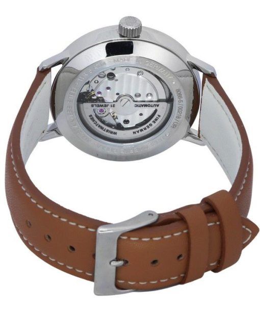 ツェッペリン LZ129 ヒンデンブルク レザーストラップ オープン ハート ベージュ ダイヤル 自動巻き 80665N メンズ腕時計