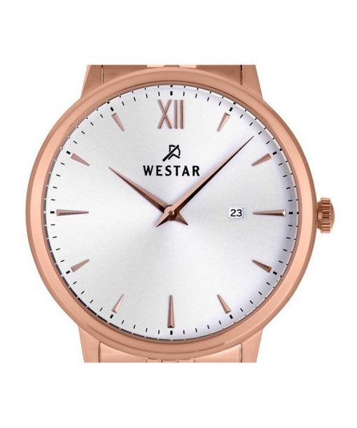 Westar プロファイル ステンレススチール シルバー ダイヤル クォーツ 50215PPN607 メンズ腕時計