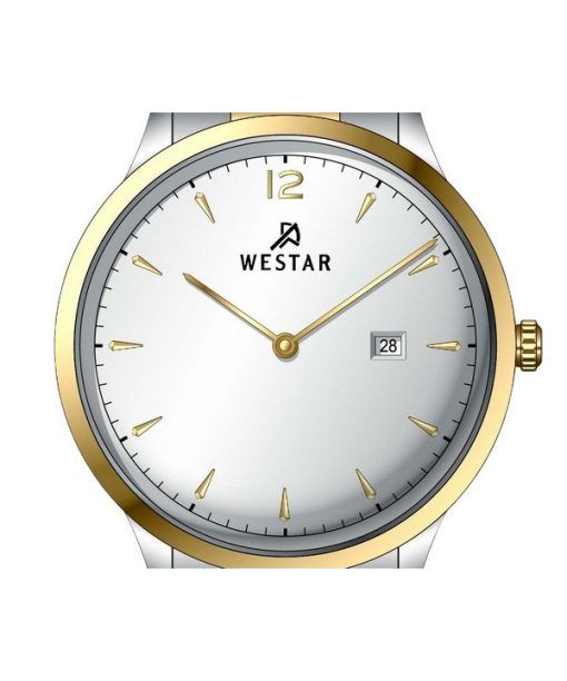 Westar プロファイル ステンレススチール シルバー ダイヤル クォーツ 50218CBN107 メンズ腕時計