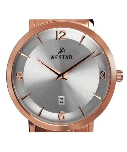 Westar プロファイル ステンレススチール シルバー ダイヤル クォーツ 50220PPN607 メンズ腕時計