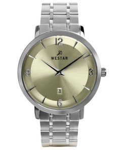 Westar プロファイル ステンレススチール シャンパン ダイヤル クォーツ 50220STN102 メンズ腕時計