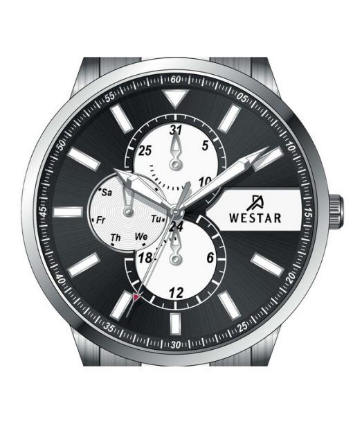 Westar プロファイルステンレススチール多機能ダイヤルクォーツ 50239STN103 メンズ腕時計