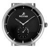 Westar プロファイル レザー ストラップ ブラック ダイヤル クォーツ 50246STN103 メンズ腕時計