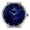 Westar プロファイル レザー ストラップ ブルー ダイヤル クォーツ 50246STN184 メンズ腕時計