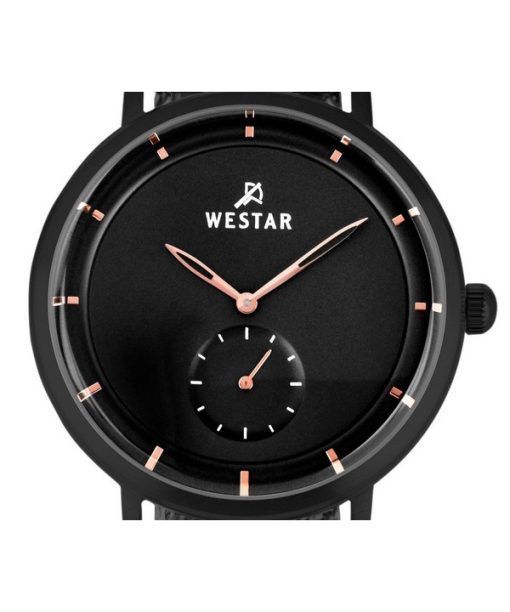 Westar プロファイルステンレススチールブラックダイヤルクォーツ 50247BBN603 メンズ腕時計