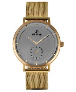 Westar プロファイルステンレススチールグレーダイヤルクォーツ 50247BZZ106 メンズ腕時計