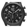 Westar Activ クロノグラフ レザーストラップ ブラック ダイヤル クォーツ 90261GGN103 100M メンズ腕時計