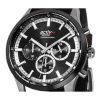 Westar Activ クロノグラフ レザーストラップ ブラック ダイヤル クォーツ 90265SBN123 メンズ腕時計