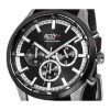 Westar Activ クロノグラフ レザーストラップ ブラック ダイヤル クォーツ 90265SBN123 メンズ腕時計