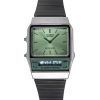 カシオ ヴィンテージ アナログ デジタル ステンレススチール グリーン ダイヤル クォーツ AQ-800ECGG-3A メンズ腕時計