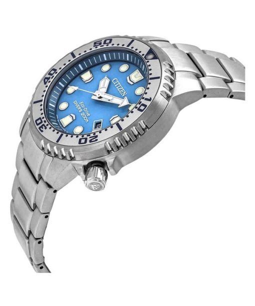 シチズン プロマスター ダイブ ステンレススチール ライトブルー ダイヤル エコドライブ ダイバーズ BN0165-55L 200M メンズ腕時計