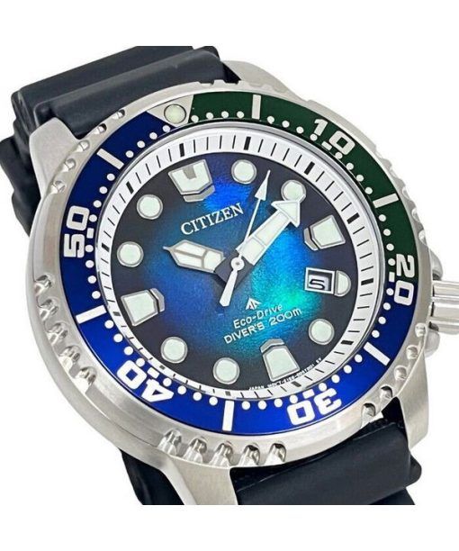 シチズン プロマスター ダイブ エコ ドライブ ポリウレタン ストラップ ブルー ダイヤル ダイバーズ BN0166-01L 200M メンズ腕時計