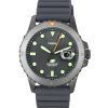 Fossil ブルー ダイブ シリコン ストラップ グレー ダイヤル クォーツ FS5994 100M メンズ腕時計