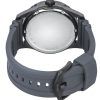 Fossil ブルー ダイブ シリコン ストラップ グレー ダイヤル クォーツ FS5994 100M メンズ腕時計