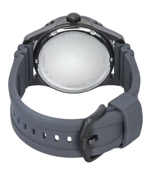 Fossil ブルー ダイブ シリコン ストラップ グレー ダイヤル クォーツ FS5994 100M メンズ腕時計