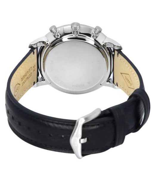 Fossil Neutra クロノグラフ ブラック LiteHide レザーストラップ バーガンディ ダイヤル クォーツ FS6016 メンズ腕時計