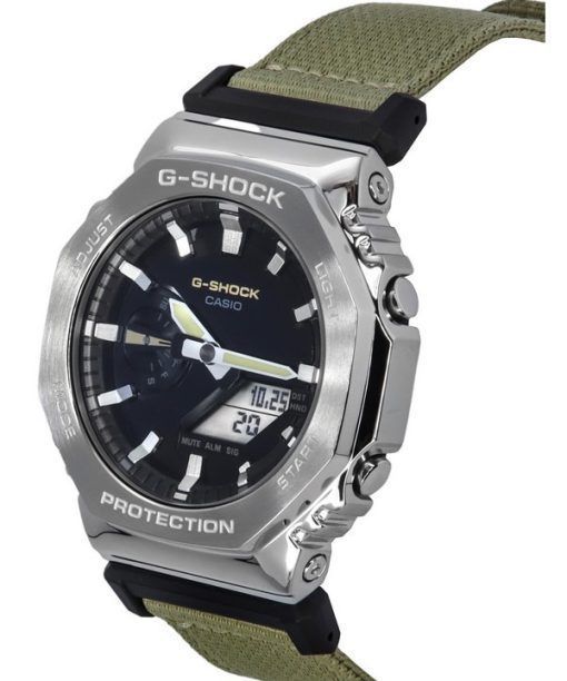 カシオ G ショック ユーティリティ メタル コレクション アナログ デジタル クロス ストラップ ブラック ダイヤル クォーツ GM-2100C-5A 200M メンズ腕時計