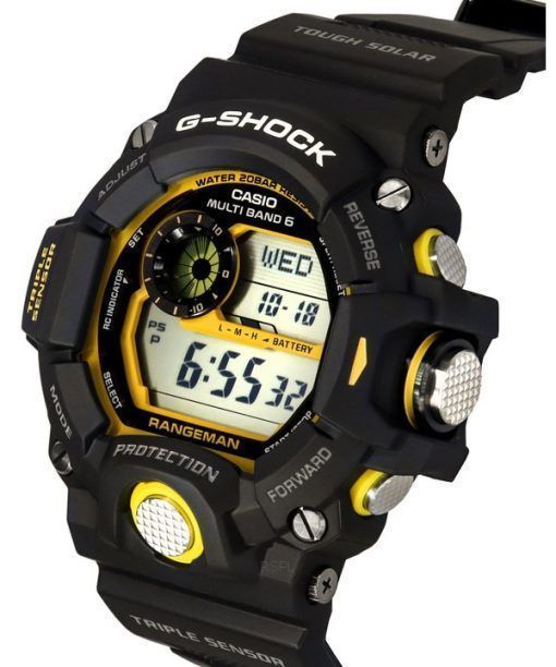 カシオ G ショック マスター オブ G ランド レンジマン デジタル ブラック 樹脂ストラップ ソーラー GW-9400Y-1 200M メンズ腕時計