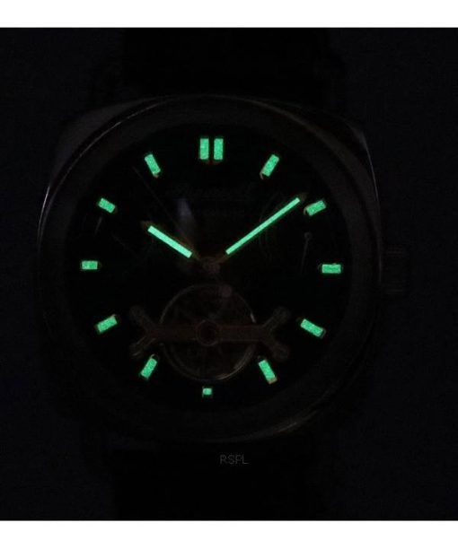 Ingersoll ザ ナッシュビル レザー ストラップ ブルー オープン ハート ダイヤル 自動巻き I13001 メンズ腕時計