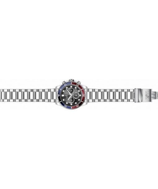 インヴィクタ プロ ダイバー クロノグラフ ステンレススチール ブラック ダイヤル クォーツ 46053 メンズ腕時計