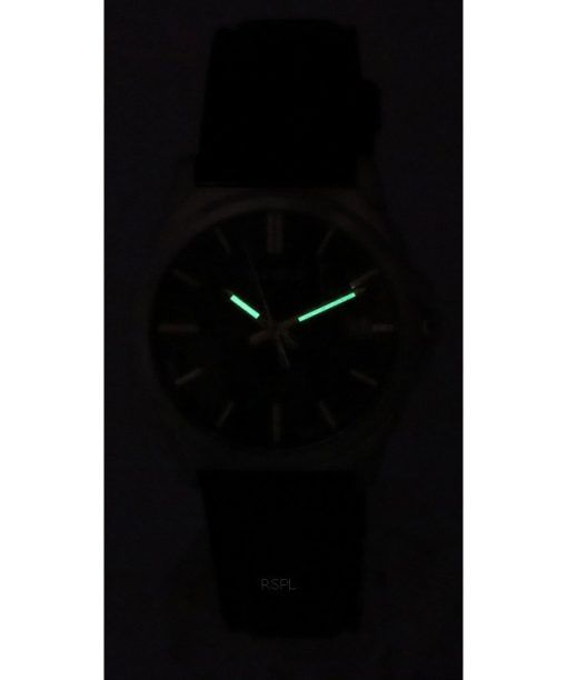 カシオ スタンダード アナログ ブラウン レザー ストラップ ブラック ダイヤル クォーツ MTP-E720L-5A メンズ腕時計