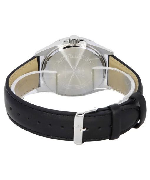 カシオ スタンダード アナログ レザー ストラップ ブラック ダイヤル クォーツ MTP-E725L-1A メンズ腕時計