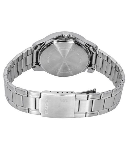 カシオ スタンダード アナログ ステンレススチール シルバー ダイヤル クォーツ MTP-V004D-7C メンズ腕時計