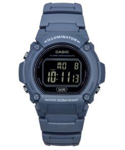 カシオ スタンダード イルミネーター デジタル ライトブルー 樹脂ストラップ クォーツ W-219HC-2B メンズ腕時計