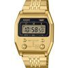 カシオ ヴィンテージ デジタル ゴールド イオン メッキ ステンレススチール クォーツ A1100G-5 ユニセックス腕時計