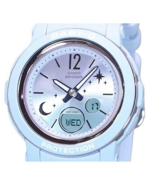 カシオ Baby-G ムーン アンド スター シリーズ アナログ デジタル 樹脂ストラップ パープル ダイヤル クォーツ BGA-290DS-2A 100M レディース腕時計