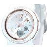 カシオ Baby-G ムーン アンド スター シリーズ アナログ デジタル ホワイト ダイヤル クォーツ BGA-290DS-7A 100M レディース腕時計