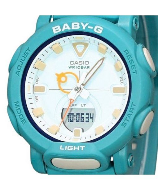 カシオ Baby-G アナログ デジタル バイオベース樹脂ストラップ ライトグリーン ダイヤル クォーツ BGA-310RP-3A 100M レディース腕時計