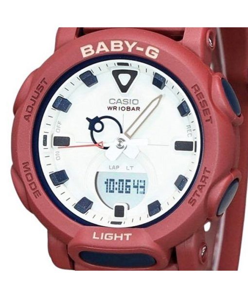 カシオ Baby-G アナログ デジタル バイオベース樹脂ストラップ ホワイト ダイヤル クォーツ BGA-310RP-4A 100M レディース腕時計