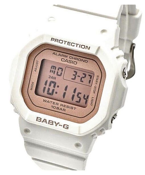 カシオ Baby-G デジタル ホワイト樹脂ストラップ クォーツ BGD-565SC-4 100M レディース腕時計
