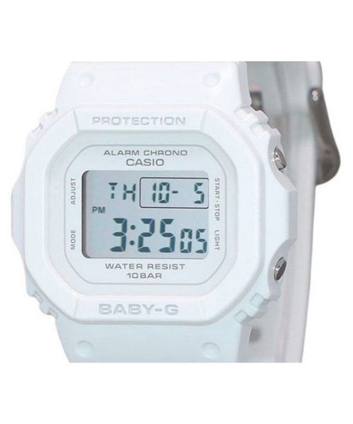 カシオ Baby-G デジタル ホワイト樹脂ストラップ クォーツ BGD-565U-7 100M レディース腕時計