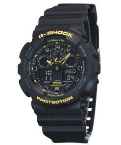 カシオ G ショック 注意イエロー アナログ デジタル 樹脂ストラップ ブラック ダイヤル GA-100CY-1A 200M メンズ腕時計