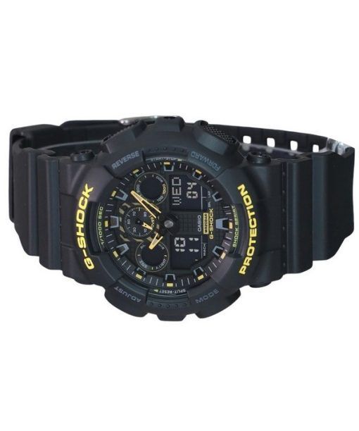 カシオ G ショック 注意イエロー アナログ デジタル 樹脂ストラップ ブラック ダイヤル GA-100CY-1A 200M メンズ腕時計