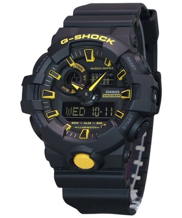 CASIO G-SHOCK デジタル腕時計 ブラック/イエロー
