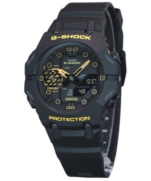 カシオ G ショック注意イエロー モバイル リンク アナログ デジタル 樹脂ストラップ ブラック ダイヤル クォーツ GA-B001CY-1A 200M メンズ腕時計