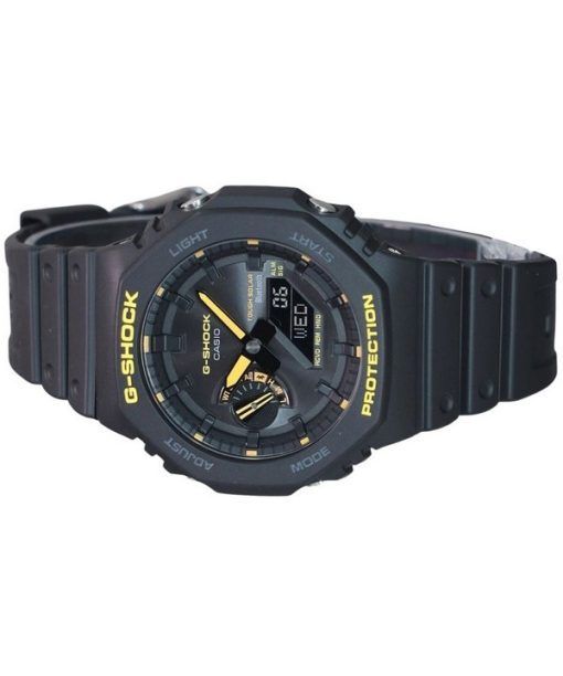 カシオ G ショック 注意イエロー モバイル リンク アナログ デジタル 樹脂ストラップ ブラック ダイヤル ソーラー GA-B2100CY-1A 200M メンズ腕時計