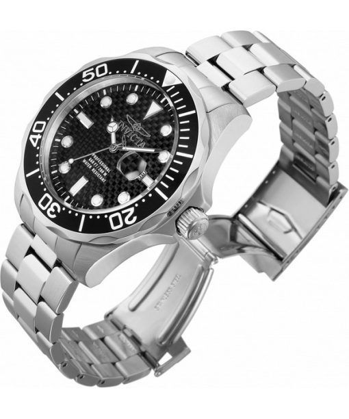 Invicta Pro Diver Black Dial Quartz Diver&#39,s 12562 200M メンズ腕時計 ja