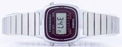 カシオ目覚ましデジタル ラ-670WA-4 D レディース腕時計