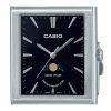 カシオ スタンダード アナログ ムーンフェイズ ステンレススチール ブラック ダイヤル クォーツ MTP-M105D-1A メンズ腕時計