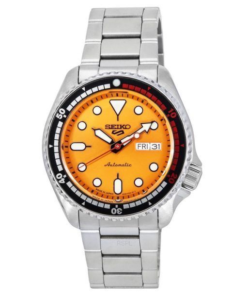 セイコー 5 スポーツ SKX 55 周年記念限定版オレンジ ダイヤル 24 宝石自動巻 SRPK07J1 100M メンズ腕時計